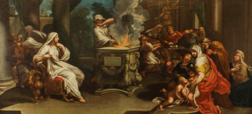 fig 1. Antique Oil Painting