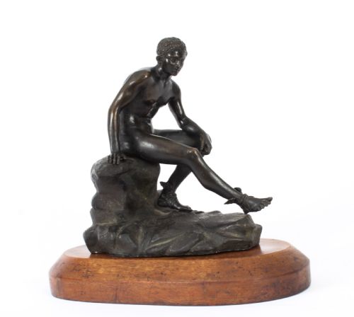 Antique Italian Bronze Sculpture Mercury Hermes Chiurazzi & Fils 19thc
