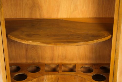 fig 9. Antique Art Deco Satinwood Cocktail Cabinet by Hille & Glassware C1920