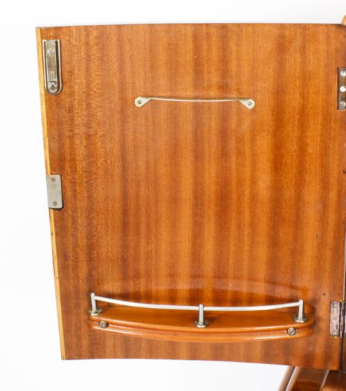 fig 5. Antique Art Deco Burr Walnut Half Moon Cocktail Bar c.1920