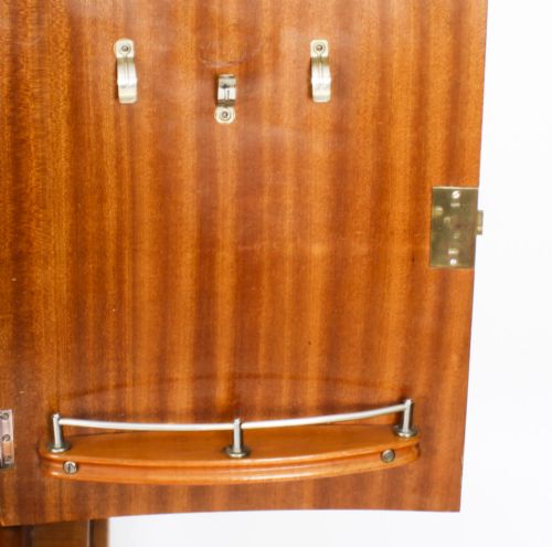 fig 6. Antique Art Deco Burr Walnut Half Moon Cocktail Bar c.1920