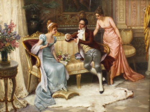 fig 2. Antique Oil Painting