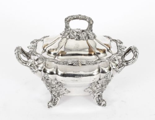Antique Old Sheffield Sauce Tureen Entree Dish C1790 18th Century
