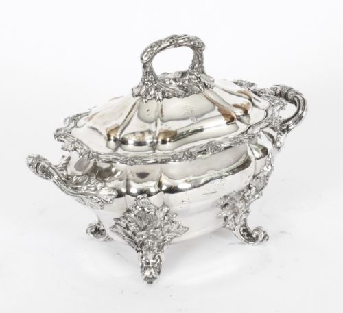 fig 1. Antique Old Sheffield Sauce Tureen Entree Dish C1790 18th Century