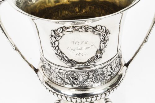 fig 3. Antique Paul Storr Sterling Silver Wine Cooler / Cup 1816 19th C
