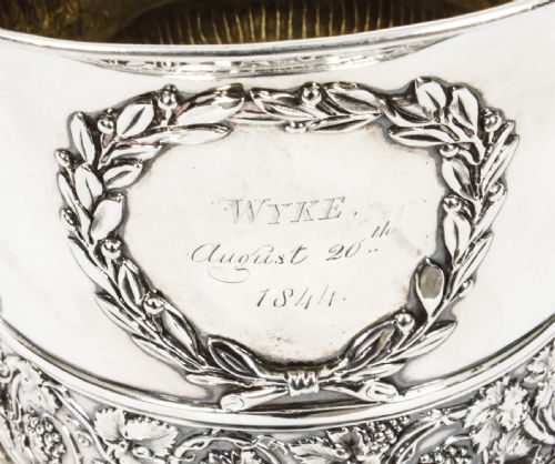 fig 4. Antique Paul Storr Sterling Silver Wine Cooler / Cup 1816 19th C
