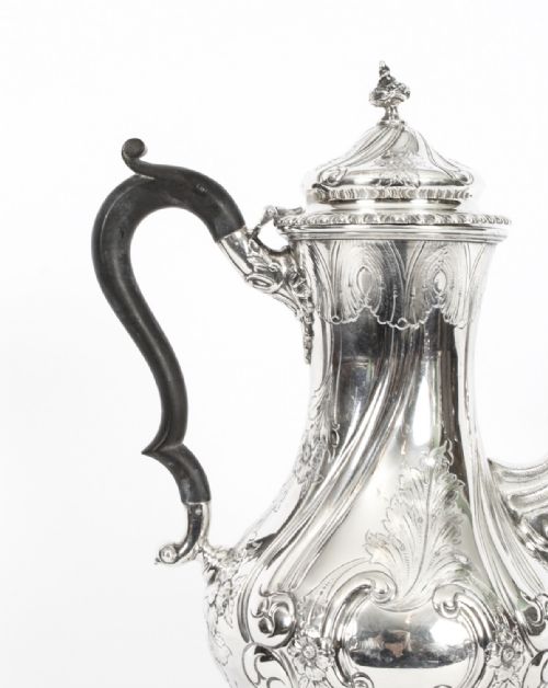fig 2. Antique Victorian Silver Plated Coffee Pot Elkington & Co 19th C
