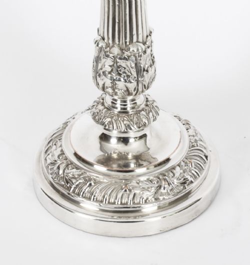 fig 9. Antique Pair 25 inch George III Four Light Candelabra Matthew Boulton 18th C
