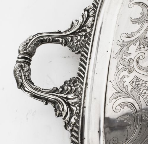 fig 4. Antique George III Old Sheffield Silver Plated Tray C 1790 18th C