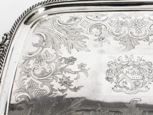 fig 5. Antique George III Old Sheffield Silver Plated Tray C 1790 18th C