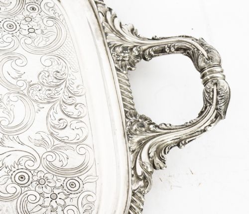 fig 5. Antique Old Sheffield Silver Plated Tray George III C 1780 18th C