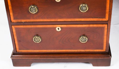 ANTIQUE VICTORIAN FLAME MAHOGANY PARTNERS PEDESTAL DESK C1860 19TH C - ADDITIONAL PHOTO 12