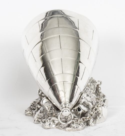 fig 2. Antique Victorian Novelty Shell Shaped Spoon Warmer 1868 19th C