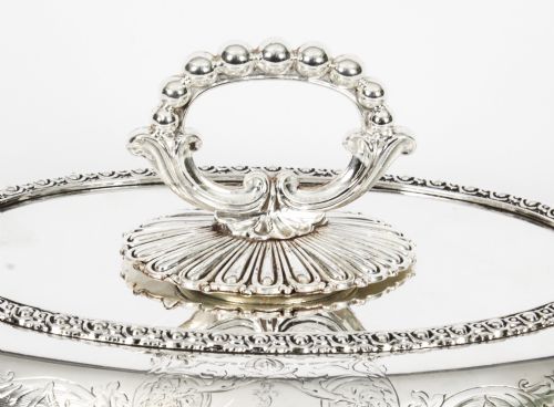 ANTIQUE PAIR ENTREE DISHES CRESSWICK C1820 19TH CENTURY - ADDITIONAL PHOTO 3