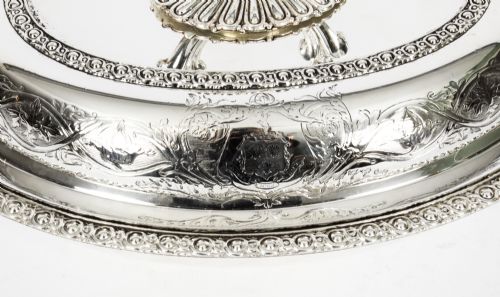 ANTIQUE PAIR ENTREE DISHES CRESSWICK C1820 19TH CENTURY - ADDITIONAL PHOTO 5