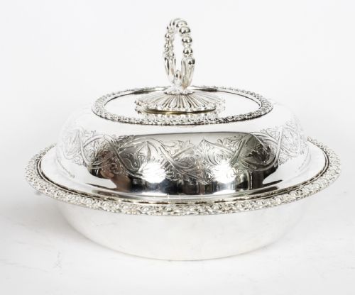 ANTIQUE PAIR ENTREE DISHES CRESSWICK C1820 19TH CENTURY - ADDITIONAL PHOTO 10
