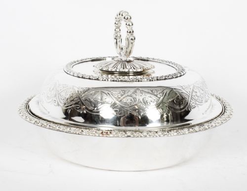 ANTIQUE PAIR ENTREE DISHES CRESSWICK C1820 19TH CENTURY - ADDITIONAL PHOTO 14