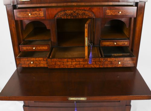 ANTIQUE BIEDERMEIER SECRETAIRE CHEST SECRETAIRE ABATTANT19TH C - ADDITIONAL PHOTO 6