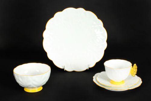 Antique Art Deco Aynsley Bone China Butterfly Tea Set C1920
