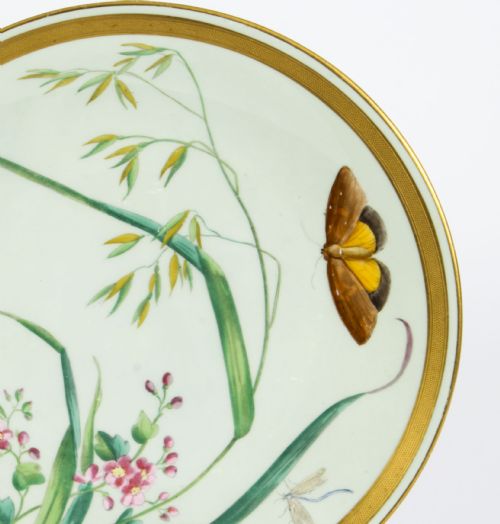 fig 1. Antique Minton Aesthetic Movement Porcelain Cabinet Plate 19th C