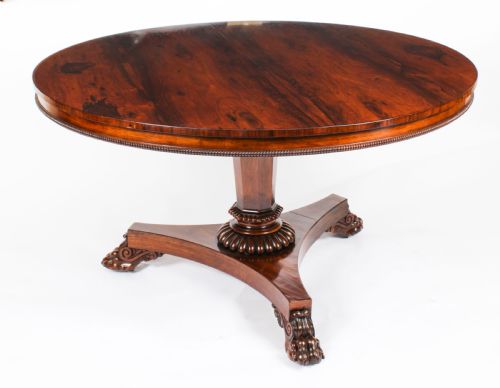 fig 1. Antique William IV Centre Breakfast Table by Gillows C1830 19th C
