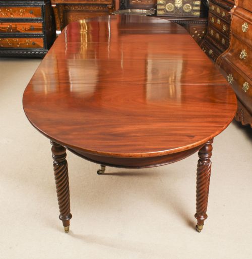 fig 1. Antique 10ft Regency Concertina Action Dining Table C1820 19th C