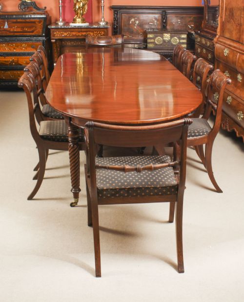 fig 3. Antique 10ft Regency Concertina Action Dining Table C1820 19th C