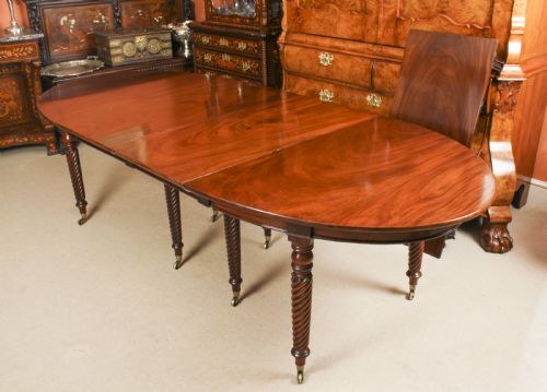 fig 4. Antique 10ft Regency Concertina Action Dining Table C1820 19th C