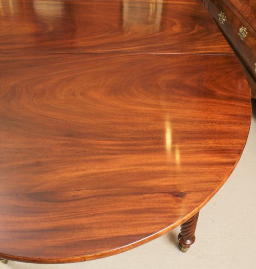 fig 6. Antique 10ft Regency Concertina Action Dining Table C1820 19th C