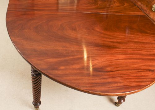 fig 8. Antique 10ft Regency Concertina Action Dining Table C1820 19th C