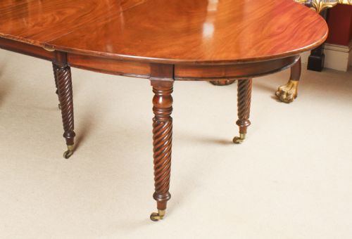 fig 9. Antique 10ft Regency Concertina Action Dining Table C1820 19th C
