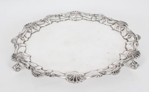 Antique George III Old Shefield Salver 1780 18th C
