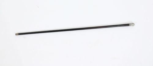 Antique Victorian Walking Stick Cane Silvered Pommel Dated 1894
