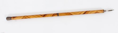 fig 1. Antique Novelty 'Pen and pencil' Walking Cane Stick c1890 19th Century