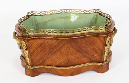 fig 5. Antique French Sevres Porcelain Ormolu Mounted Jardiniere 19th Century