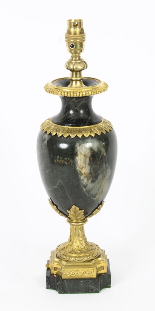Antique Italian Ormolu Mounted Marble Table Lamp C1880 19th C
