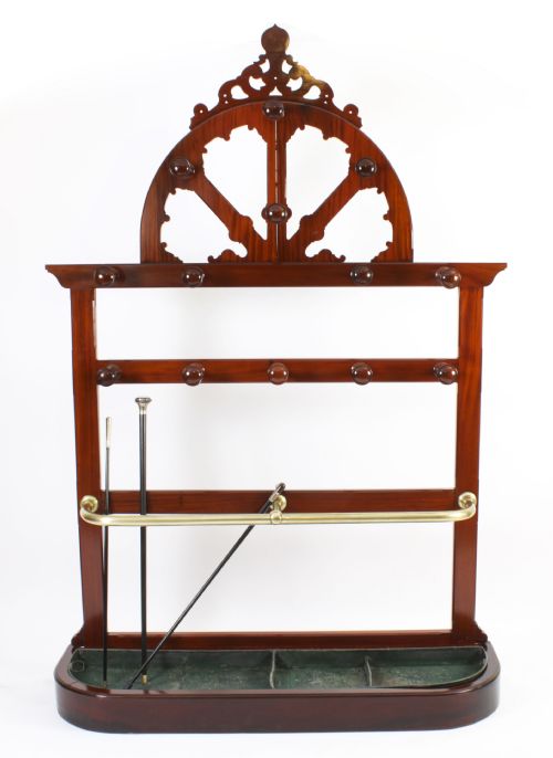 ANTIQUE VICTORIAN HALL UMBRELLA COAT STAND C1860 19TH CENTURY - ADDITIONAL PHOTO 3