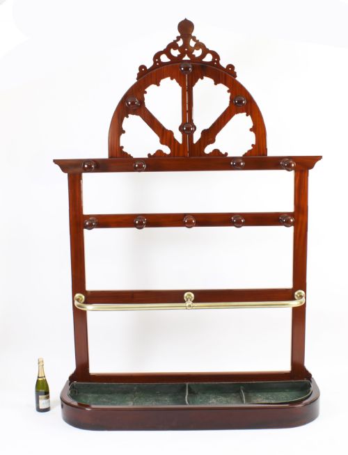 ANTIQUE VICTORIAN HALL UMBRELLA COAT STAND C1860 19TH CENTURY - ADDITIONAL PHOTO 17
