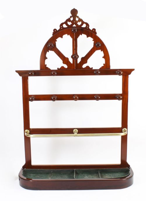 ANTIQUE VICTORIAN HALL UMBRELLA COAT STAND C1860 19TH CENTURY - ADDITIONAL PHOTO 18