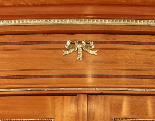 fig 3. Antique French Satinwood & Ormolu Mounted Wardrobe c.1880 19th C