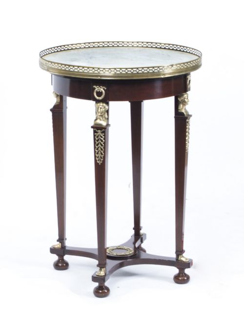 Antique French Empire Marble & Ormolu Occasional Table C.1830
