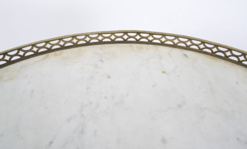 fig 4. Antique French Empire Marble & Ormolu Occasional Table c.1830