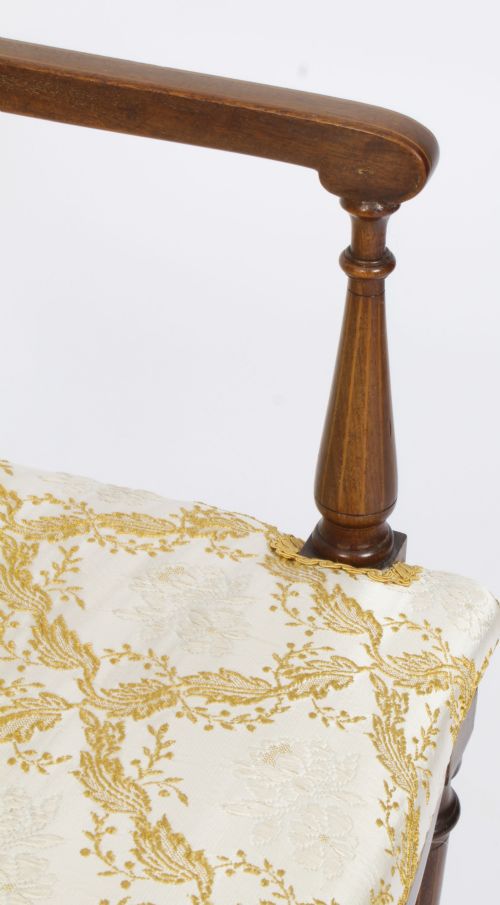 fig 7. Antique Sheraton Revival Armchair by Maple & Co C1880 19th C