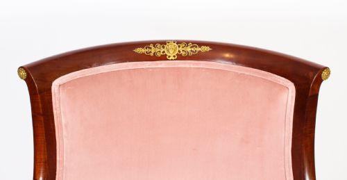 fig 4. Antique Pair French Empire Revival Ormolu Mounted Armchairs C1870 19th C