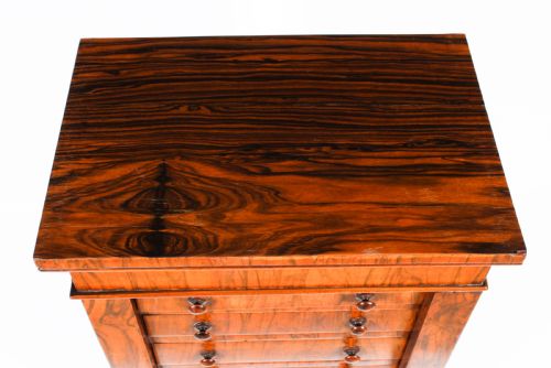 fig 2. Antique Victorian Collectors Cabinet Wellington Chest 19th Century