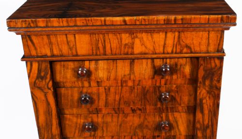 fig 7. Antique Victorian Collectors Cabinet Wellington Chest 19th Century