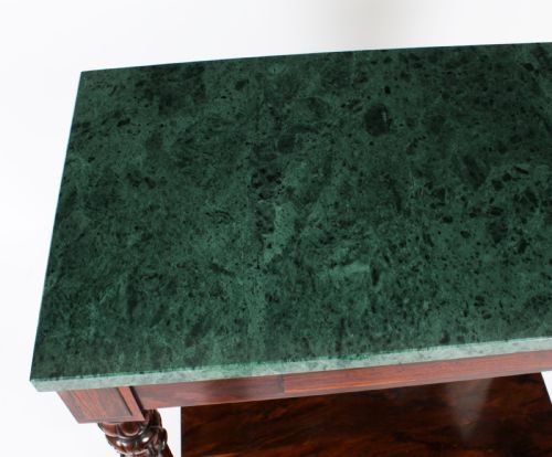 fig 3. Antique William IV Marble Top Console Table C 1835 19th C