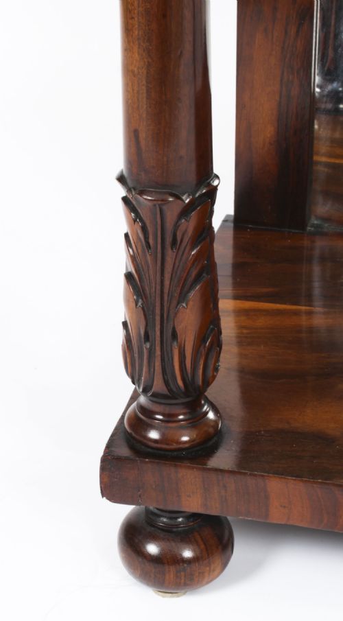 fig 6. Antique William IV Marble Top Console Table C 1835 19th C