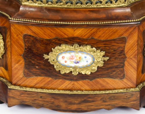 fig 3. Antique Sevres Porcelain Ormolu Mounted Planter Jardiniere 19th Century