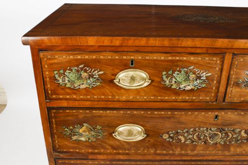 fig 7. Antique George III Sheraton Painted Chest Drawers Late18th Century
